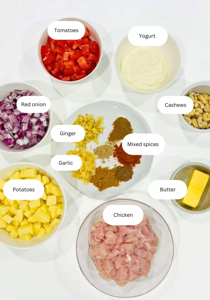 Butter Chicken ingredients