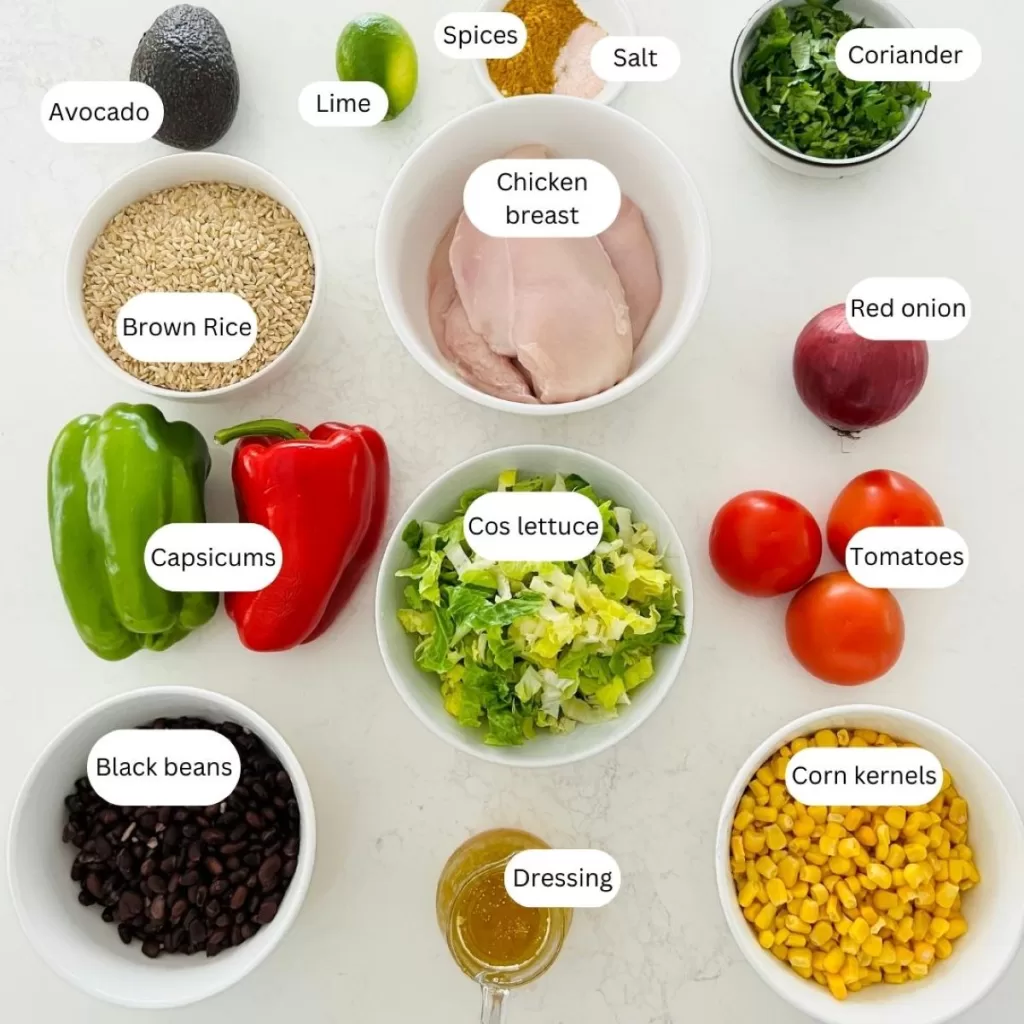 burrito bowl ingredients