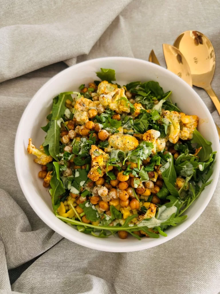 grilled cauliflower salad