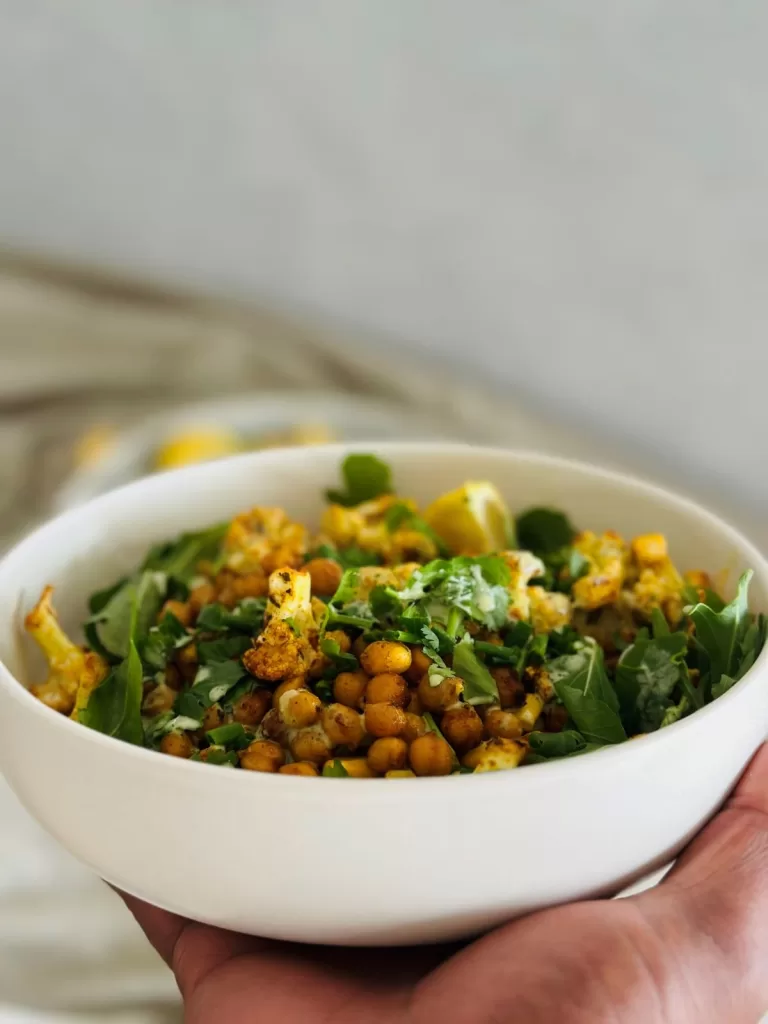 cauliflower tahini salad