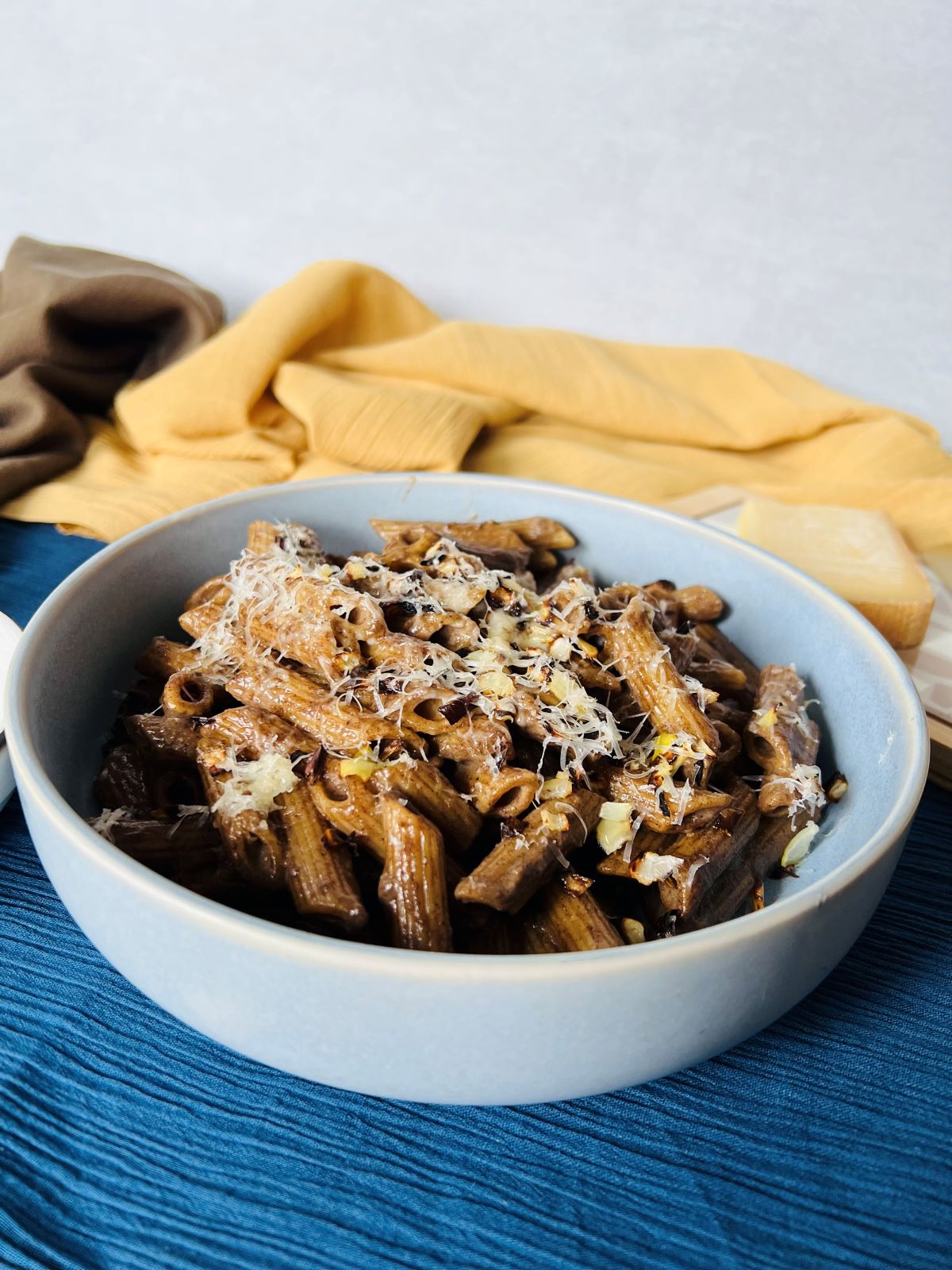 Creamy Black Garlic And Mushroom Pasta - The Well-Fed Family