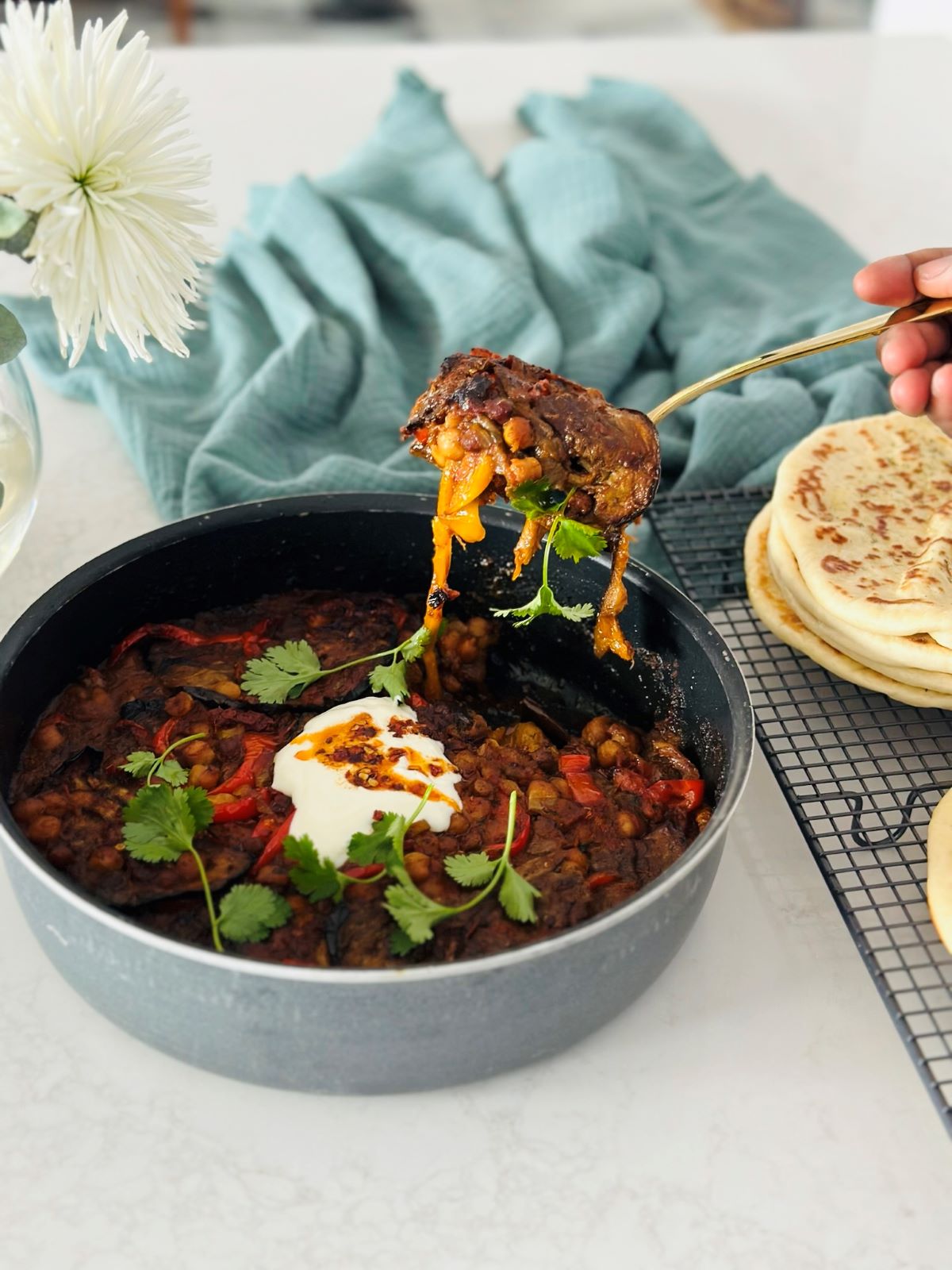 Lebanese Inspired Moussaka Recipe (Vegan-Maghmour) - The Well-Fed Family