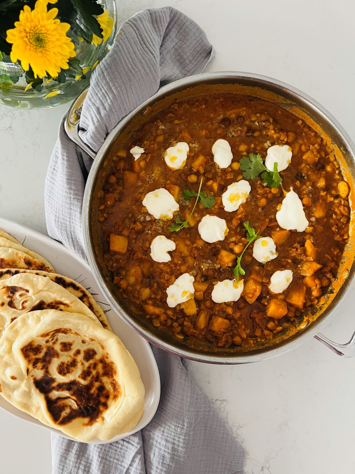 Easy Vegan Potato and Chickpea Curry Recipe - The Well-Fed Family