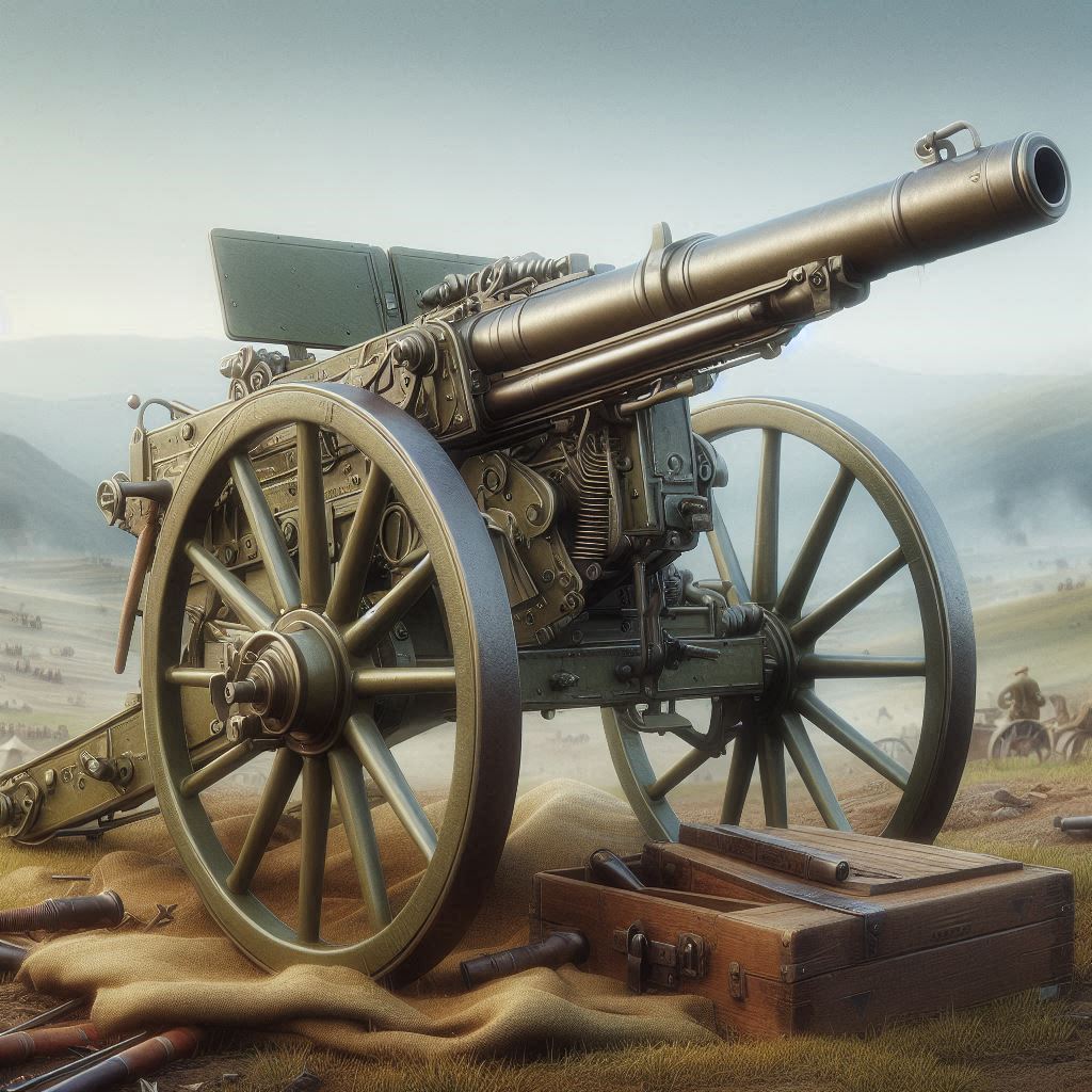 AI Generated image of the French 75 field gun