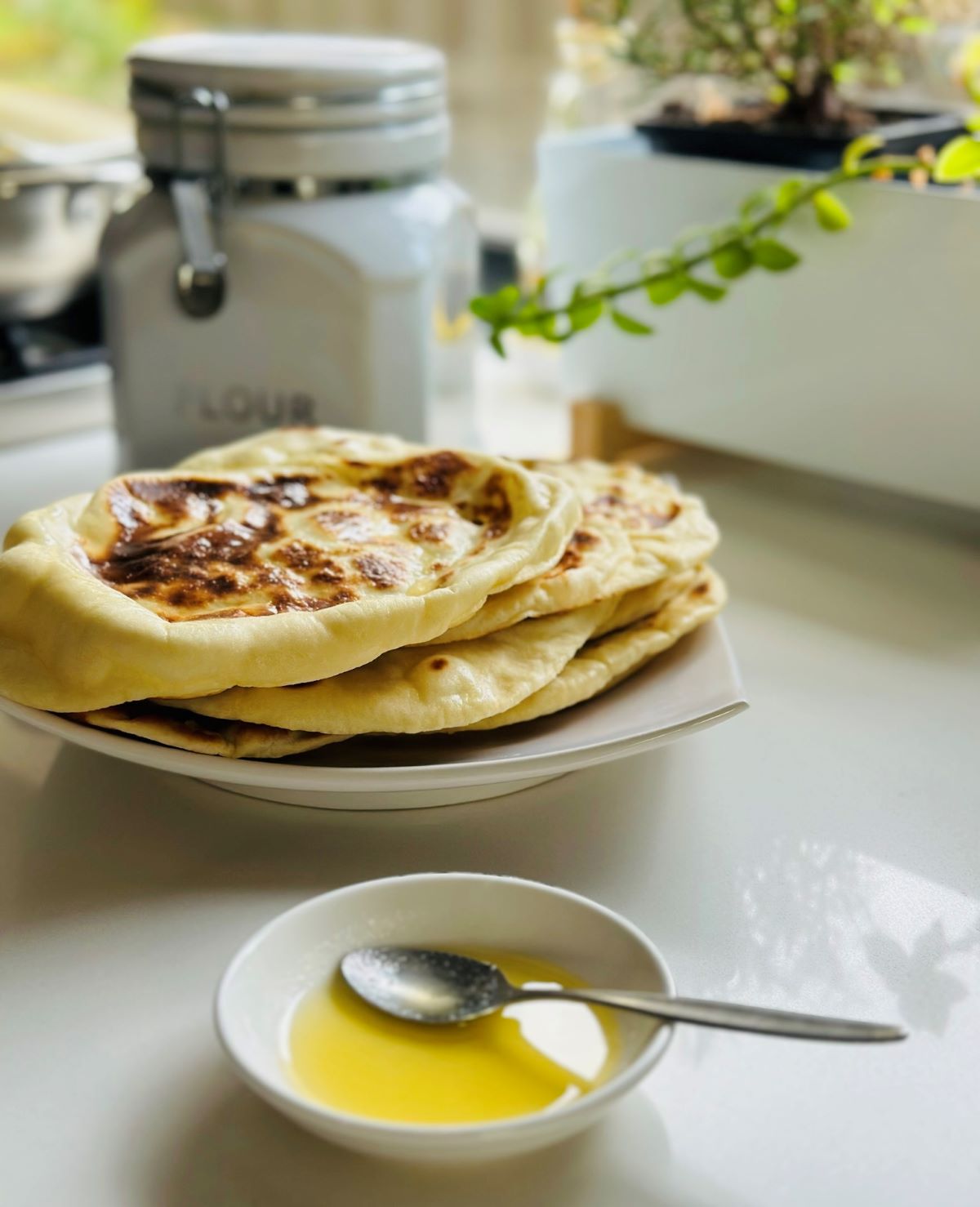 homemade garlic naan recipe