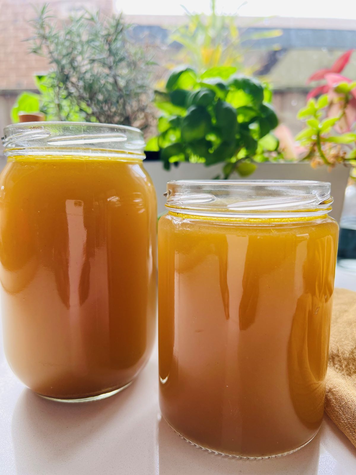 opened container of vegetable broth