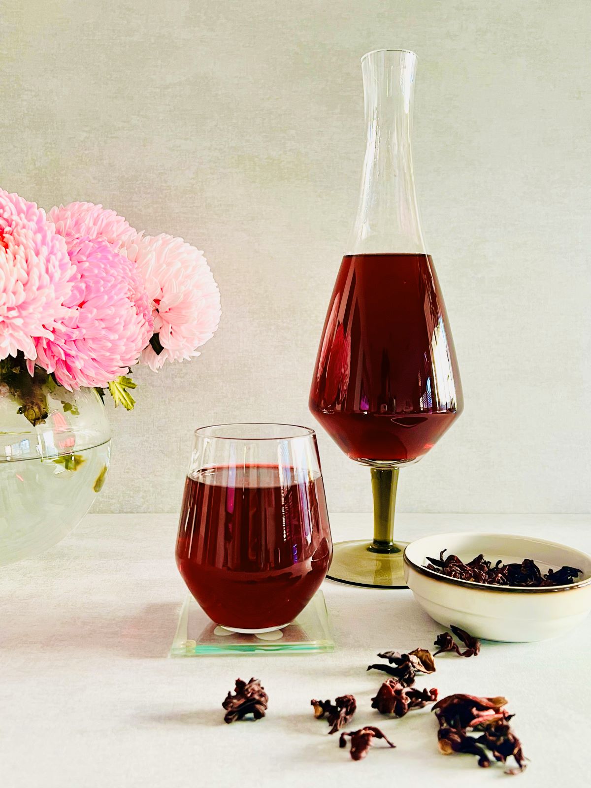 cold brew hibiscus tea